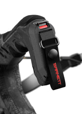 Barnett Demun Retractable Sling attached to a Demun Mini Crossbow, side view